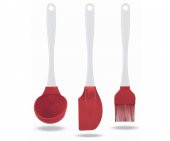 SİLİCOLİFE 3LÜ SERVİS SETİ SİLİKON KEPÇE, BÜYÜK SPATULA, FIRÇA - 1