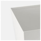 Ayak Standlı Metal Saksı MeridyenDukkan Beyaz Renk, 32x15 cm İç Mekan - 2