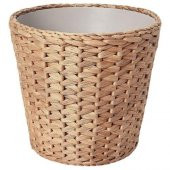 Su Sümbülü Saksı 24 Cm MeridyenDukkan El Örmesi-Dekoratif Yer Saksısı IKEA Natürel - 1