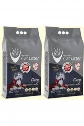 Vancat Aktif Karbonlu Süper Topaklanan Kedi Kumu 2 x 10lt - 1