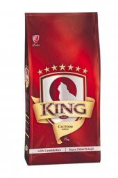 King Kuzu Etli Ve Pirinçli Yetişkin Kedi Maması 15 Kg - 1