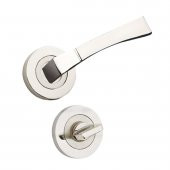 Hira Babil Nikel Saten Rozetli Kapı Kolu Alüminyum Wc - 1