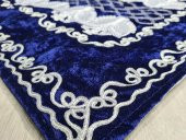 Verna Süzene İşlemeli Kadife Seccade Lacivert thumbnail 6