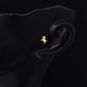 14 Ayar Altın Tragus Piercing Küpe - 2