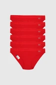 Tutku 12 li Tutku Yazılı Bayan Bikini Külot Kırmızı - 1