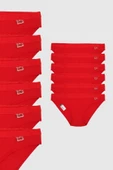 Tutku 12 li Tutku Yazılı Bayan Bikini Külot Kırmızı - 2