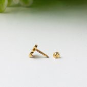 14 Ayar Altın Piercing Tragus Küpe - 3