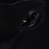 14 Ayar Altın Meta Piercing Tragus Küpe - 2