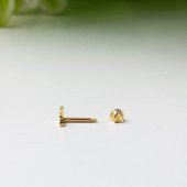 14 Ayar Altın Tragus Piercing Küpe - 3