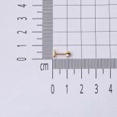 14 Ayar Altın Tragus Piercing Küpe - 5