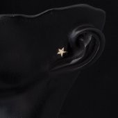 14 Ayar Altın Yıldız Tragus Küpe - 2