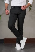 ECER LİKRALI BELİ LASTİKLİ İPLİKLİ KIŞLIK KUMAŞ ERKEK JOGGER PANTOLON - 10