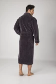 Nuşa Sports Nakışlı Bambo Cotton Erkek Bornozu - 6