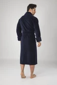 Nuşa Sports Nakışlı Bambo Cotton Erkek Bornozu - 4