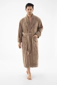 Devetüyü Biyeli Bambu Cotton Erkek Bornozu - 1