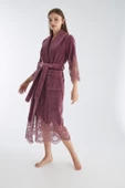 Uzun Şalyaka Dantelli Bambo Cotton - 9