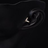 14 Ayar Altın Tragus Piercing Küpe - 2
