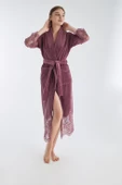 Uzun Şalyaka Dantelli Bambo Cotton - 8