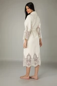 Uzun Şalyaka Dantelli Bambo Cotton - 2