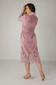 Uzun Şalyaka Dantelli Bambo Cotton - 6