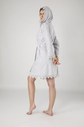 Nuşa Dantelli Bambo Cotton Bornoz - 2
