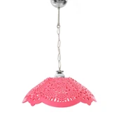 Fuşya Akrilik Avize Soft Pembe Modern Aydınlatma 35x35x12 cm - 2