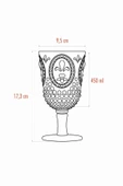 Akrilik Kırmızı Tekli Kadeh & Su Meşrubat Kahve Yanı Bardağı 450 ml ( Cam Değildir ) - 5