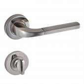 Doğanlar Berat Lüx Rozetli Kapı Kolu Nikel Saten Wc - 1