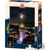 Art Puzzle Galata Kulesi 1000 Parça Neon Puzzle thumbnail 1
