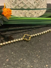 Aksesuar Çarşısı Su Yolu Yonca Detaylı Bileklik thumbnail 5