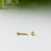 14 Ayar Altın Tektaş Tragus Piercing Küpe - 3