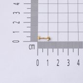 14 Ayar Altın Tektaş Tragus Piercing Küpe - 5