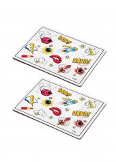 The Mia Popart Amerikan Servis 2 Li Set - 1