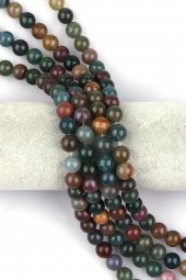 Hint Akik ( AA Kalite ) Doğal Taş Dizi 10 mm Küre Kesim thumbnail 1