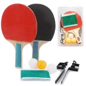 Masa Tenisi Raketi Seti 7 Parça Tenis Topu Fileli Set Başlangıç Seti - 1