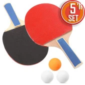 Masa Tenisi Raketi Seti Tenis Topu Set 5 Parça Başlangıç Seti - 1