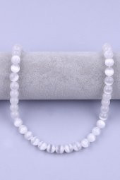 Selenit Doğal Taş Dizi 10 mm Küre Kesim thumbnail 2