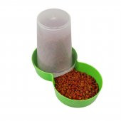 Miapet Hazneli Plastik Kedi-Köpek Mama ve Su Kabı 1,5 Lt Yuvarlak Yeşil - 3