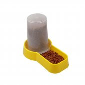 Miapet Hazneli Plastik Kedi-Köpek Mama ve Su Kabı 1,5 Lt Kare Sarı - 5