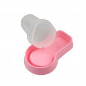 Miapet Hazneli Plastik Kedi-Köpek Mama ve Su Kabı 1,5 Lt Kare Pembe - 6
