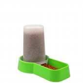 Miapet Hazneli Plastik Kedi-Köpek Mama ve Su Kabı 1,5 Lt Kare Yeşil - 5