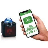 LENCO BTC-055 BK - IŞIKLI BLUETOOTH HOPARLÖR, USB, SD, RC, MIC, AC - 2