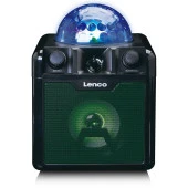 LENCO BTC-055 BK - IŞIKLI BLUETOOTH HOPARLÖR, USB, SD, RC, MIC, AC - 11
