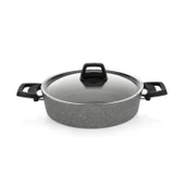 Schafer Eternal 2 li Set Basık Tencere 26Cm+Tava 26Cm-Gri - 9