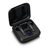LENCO EPB-430BK TWS KABLOSUZ BLUETOOTH KULAKLIK, MİKROFONLU, EKRANLI ŞARJ KUTUSU, SİYAH - 7