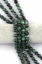 Anyolit Doğal Taş Dizi 10 mm Küre Kesim thumbnail 1