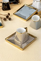 Acar Rosetta 6'lı Kahve Fincan Takımı HXF-21-0131 thumbnail 3