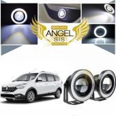 Dacia Lodgy Uyumlu, Universal Mercekli Led Angel Sis Farı, 76mm Beyaz Renk - 1