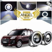 Fiat Doblo D3 Uyumlu, Universal Mercekli Led Angel Sis Farı, 76mm Beyaz Renk - 1
