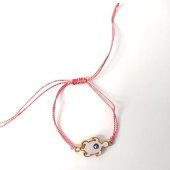 Bileklik Kaplumbağa Nazarlı Kötü Göz Kovucu Ayarlanabilir İp Şans Bileklik Bijuteri Takı Halhal thumbnail 3